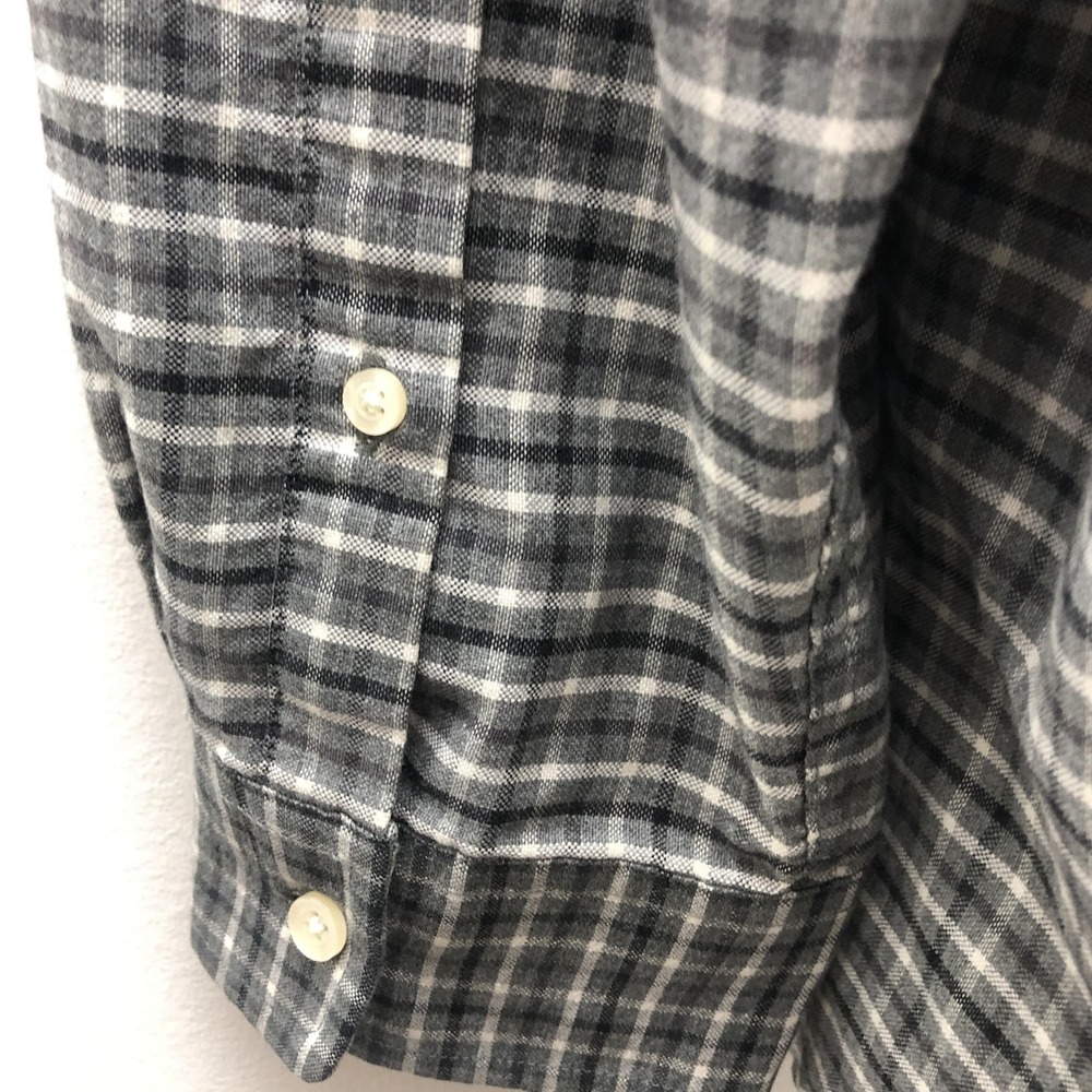 Foundry Supply Co Mens 3XL Gray Black White Plaid Button Down Shirt Easy Care - Picture 8 of 9